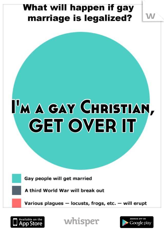 I'm a gay Christian, GET OVER IT