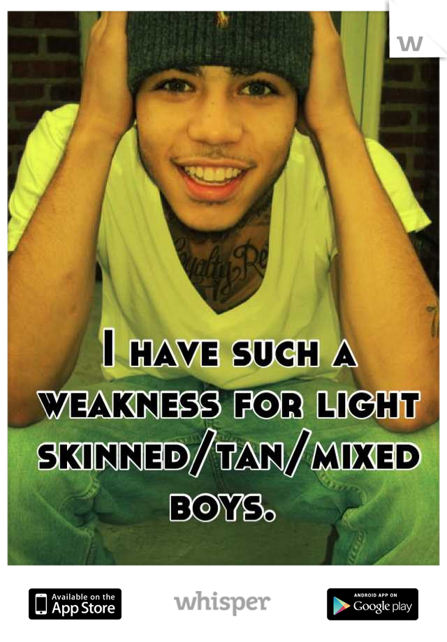 I have such a weakness for light skinned/tan/mixed boys. 
