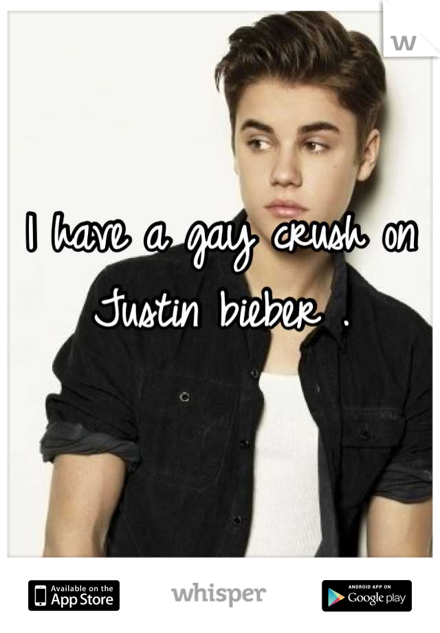 I have a gay crush on Justin bieber .

