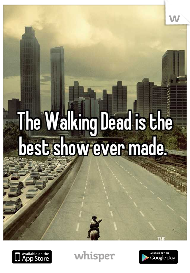 The Walking Dead is the best show ever made. 