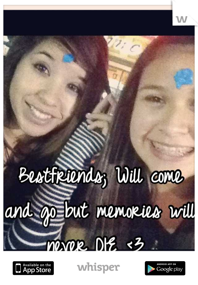 Bestfriends; Will come and go but memories will never DIE <3 