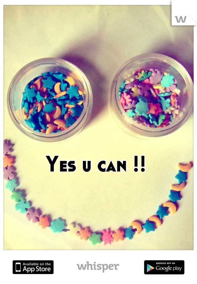 Yes u can !!