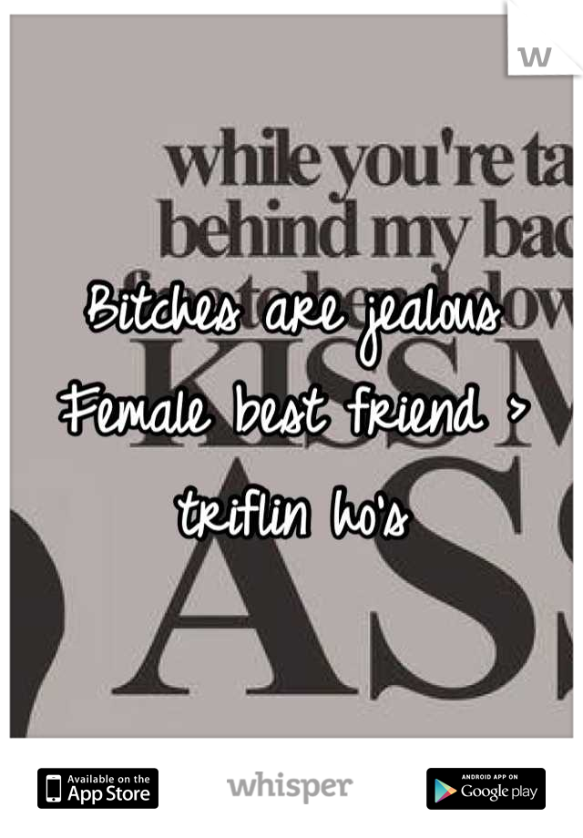 Bitches are jealous
Female best friend > triflin ho's