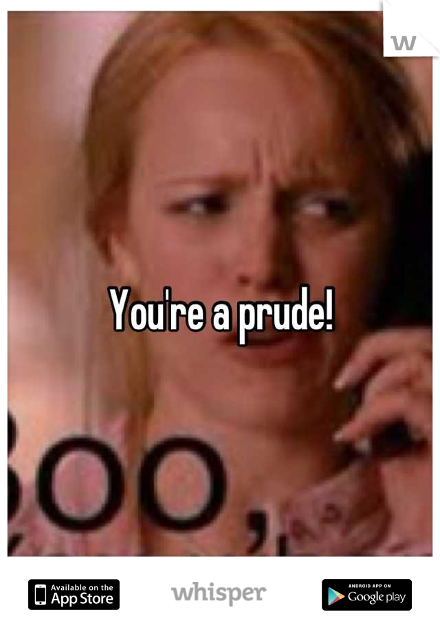 You're a prude!