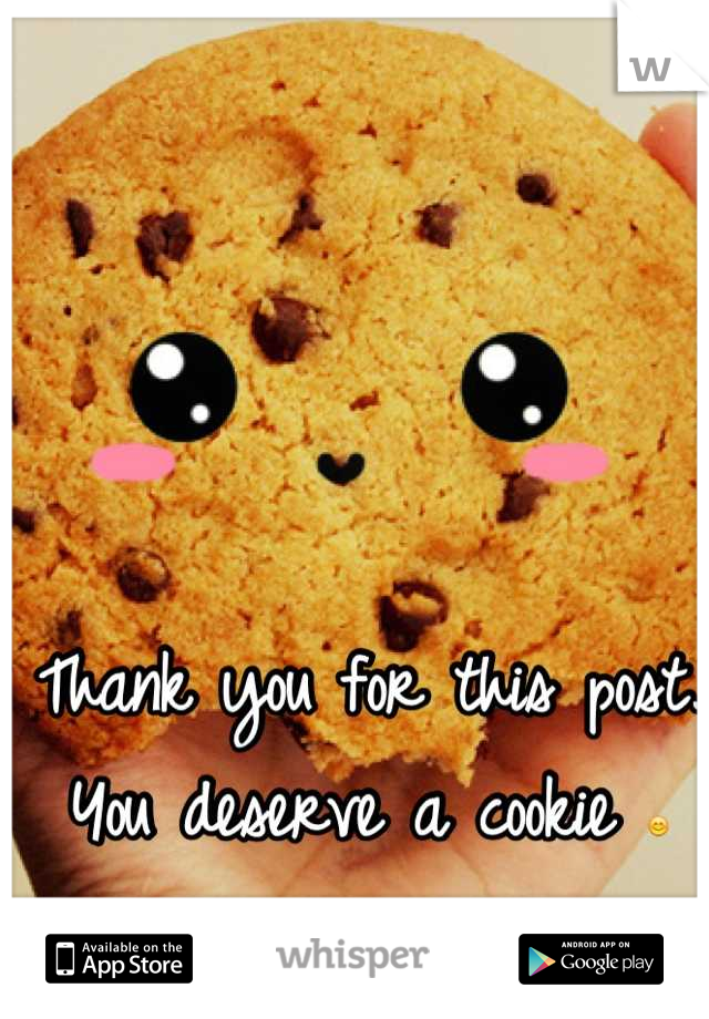 Thank you for this post. You deserve a cookie 😊