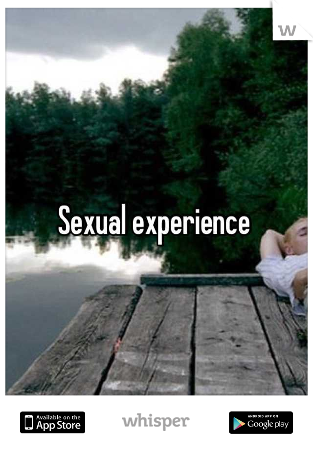 Sexual experience 