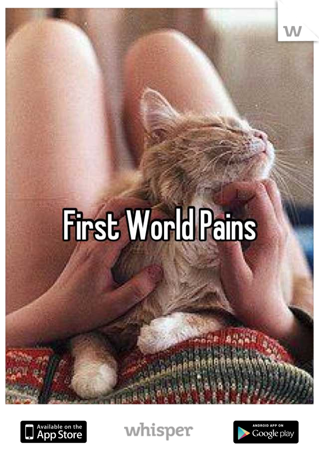 First World Pains