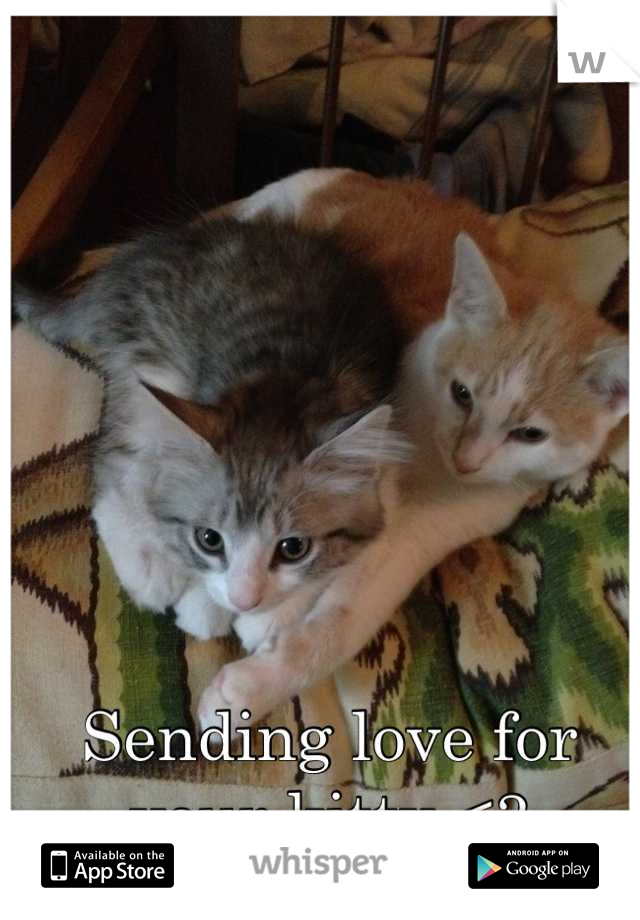 Sending love for your kitty <3