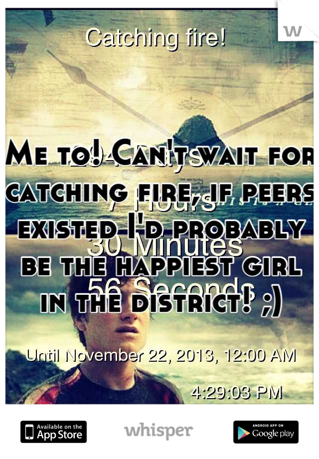 Me to! Can't wait for catching fire, if peers existed I'd probably be the happiest girl in the district! ;)