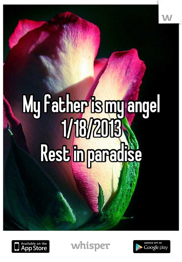 My father is my angel
1/18/2013
Rest in paradise