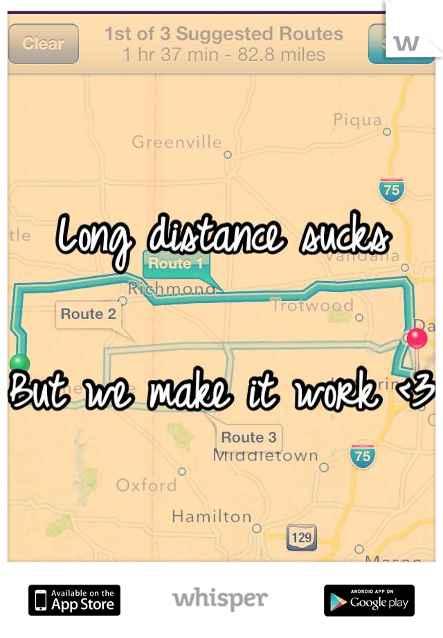 Long distance sucks

But we make it work <3