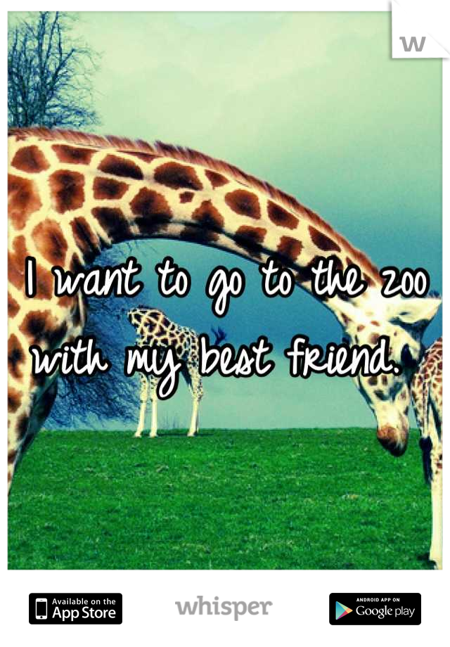 I want to go to the zoo with my best friend. 