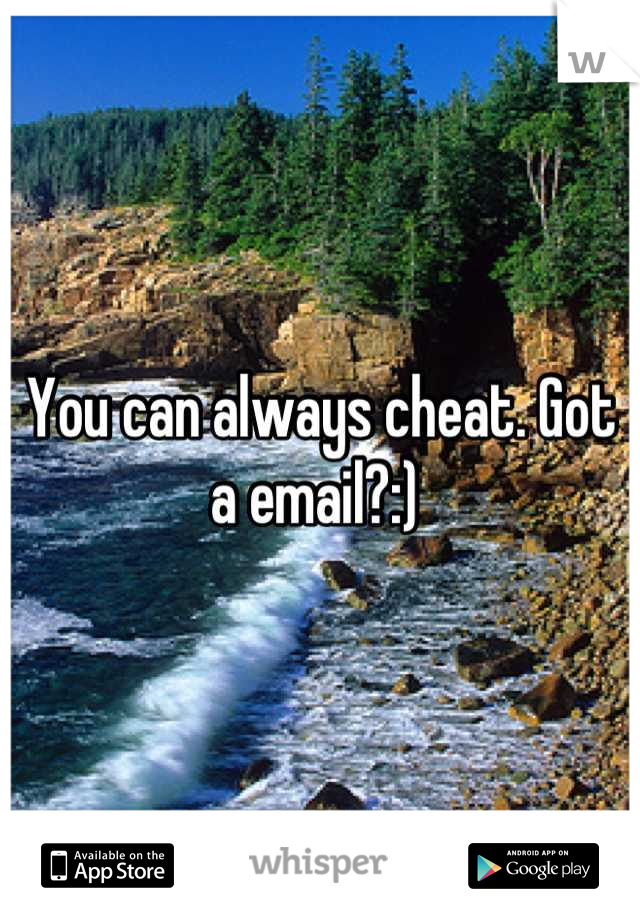 You can always cheat. Got a email?:) 