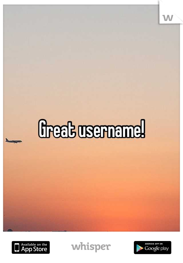 Great username!