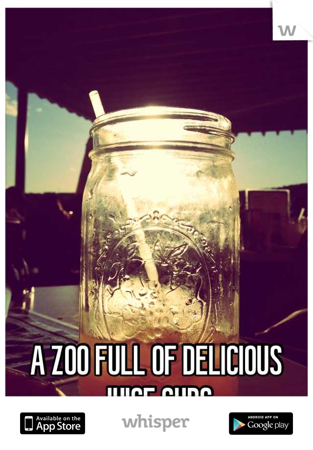 A ZOO FULL OF DELICIOUS JUICE CUPS