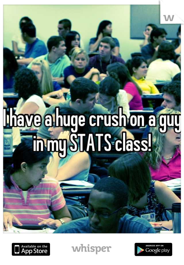 I have a huge crush on a guy in my STATS class!