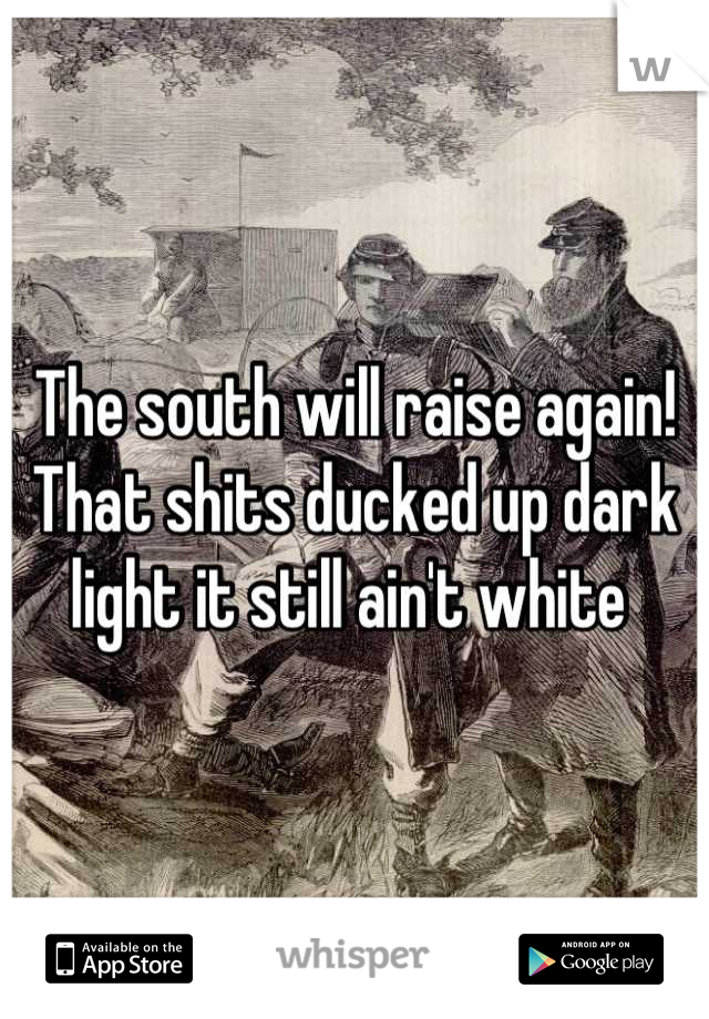 The south will raise again! That shits ducked up dark light it still ain't white 