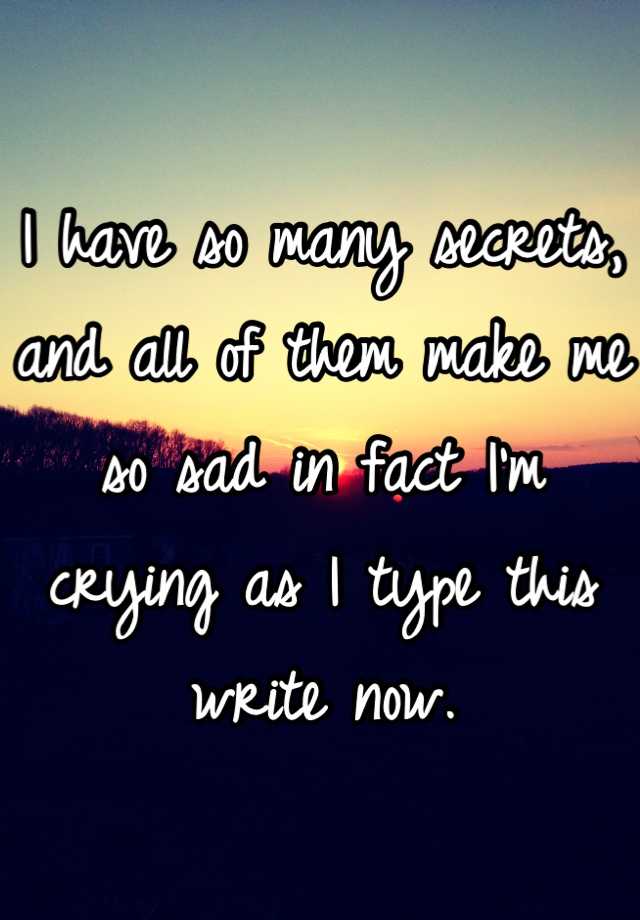 Why Do Little Things Make Me So Sad