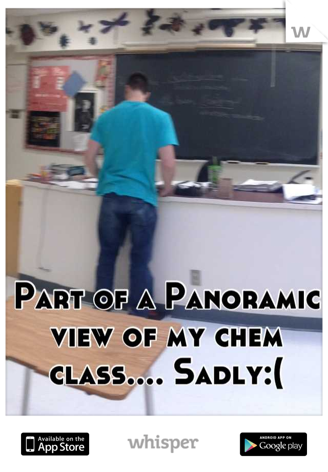 Part of a Panoramic view of my chem class.... Sadly:(