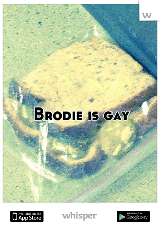 Brodie is gay