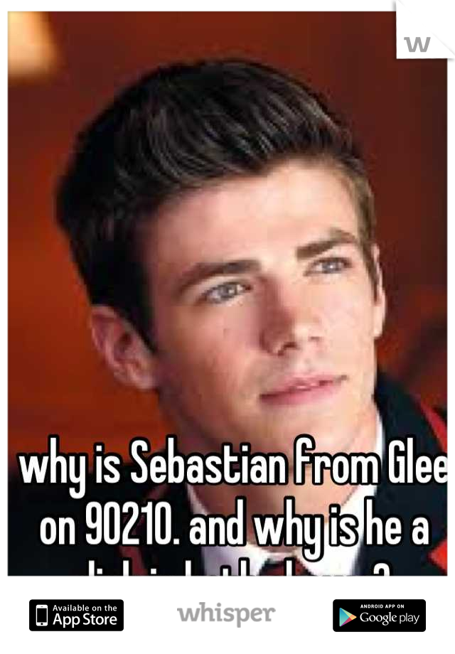why is Sebastian from Glee on 90210. and why is he a dick in both shows?