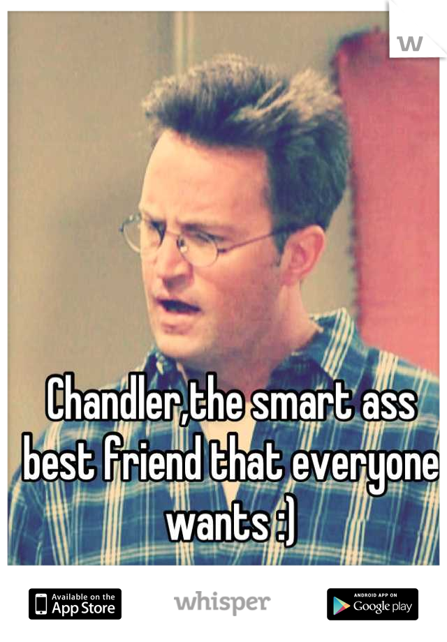 Chandler,the smart ass best friend that everyone wants :)