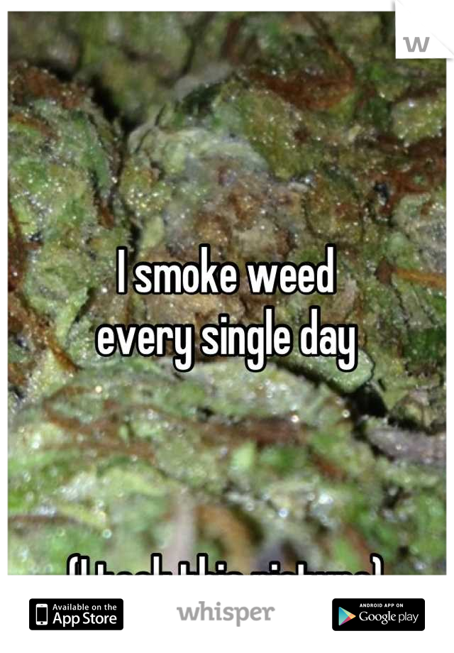 I smoke weed
every single day



(I took this picture)