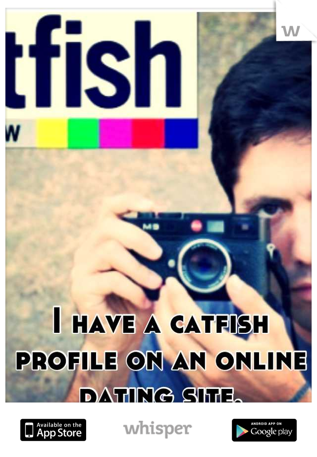 I have a catfish profile on an online dating site.