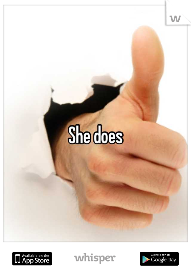 She does