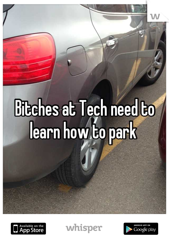 Bitches at Tech need to learn how to park 
