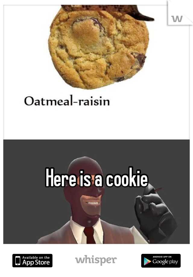 Here is a cookie