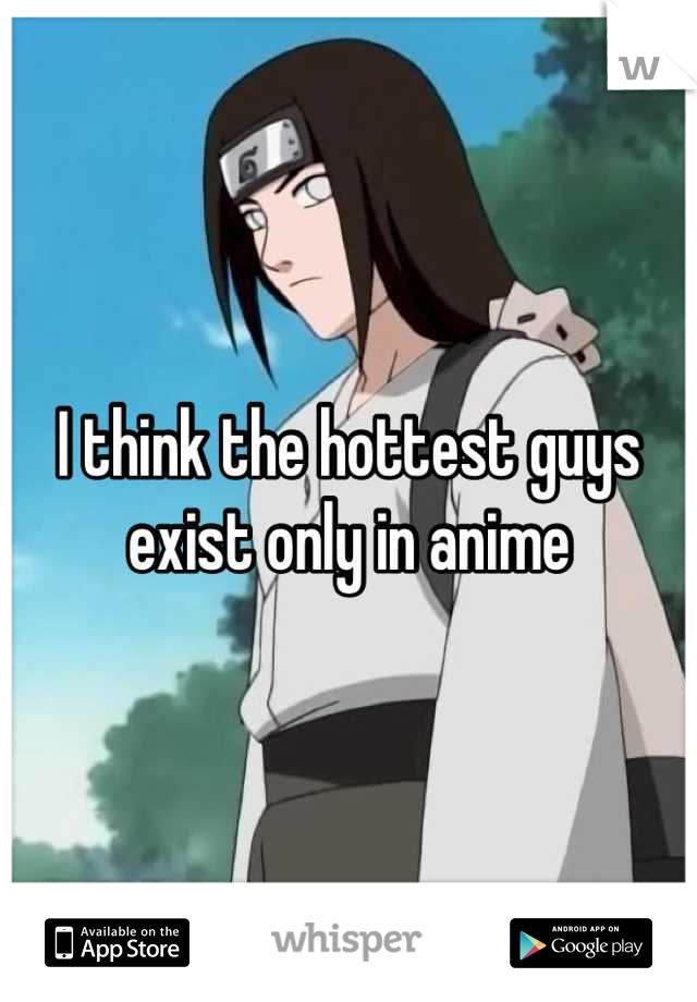 I think the hottest guys exist only in anime