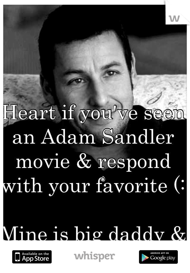 Heart if you've seen an Adam Sandler movie & respond with your favorite (:

Mine is big daddy & mr deeds!