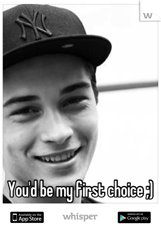 You'd be my first choice ;)