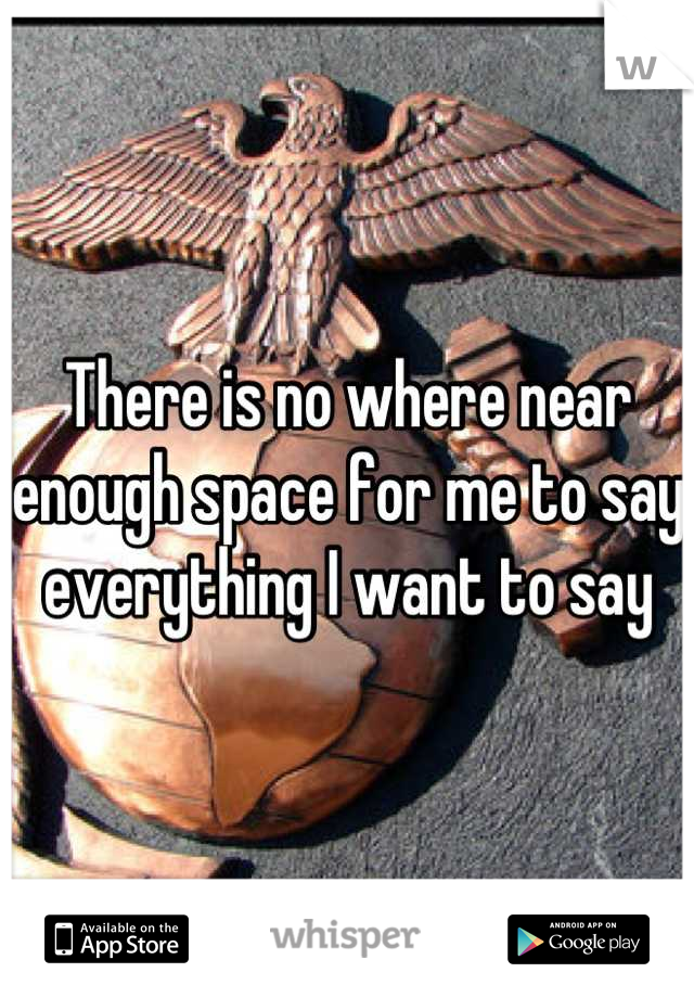 There is no where near enough space for me to say everything I want to say