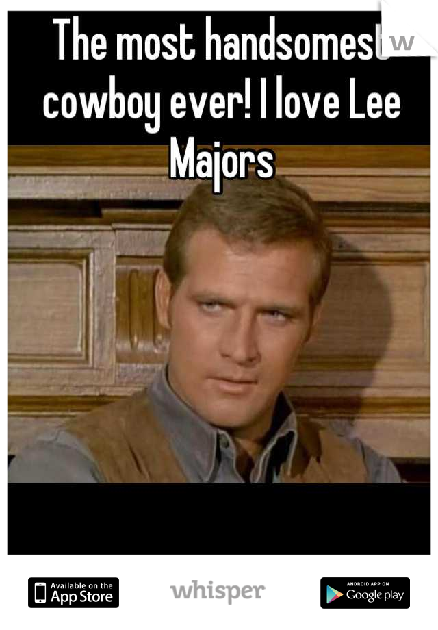 The most handsomest cowboy ever! I love Lee Majors