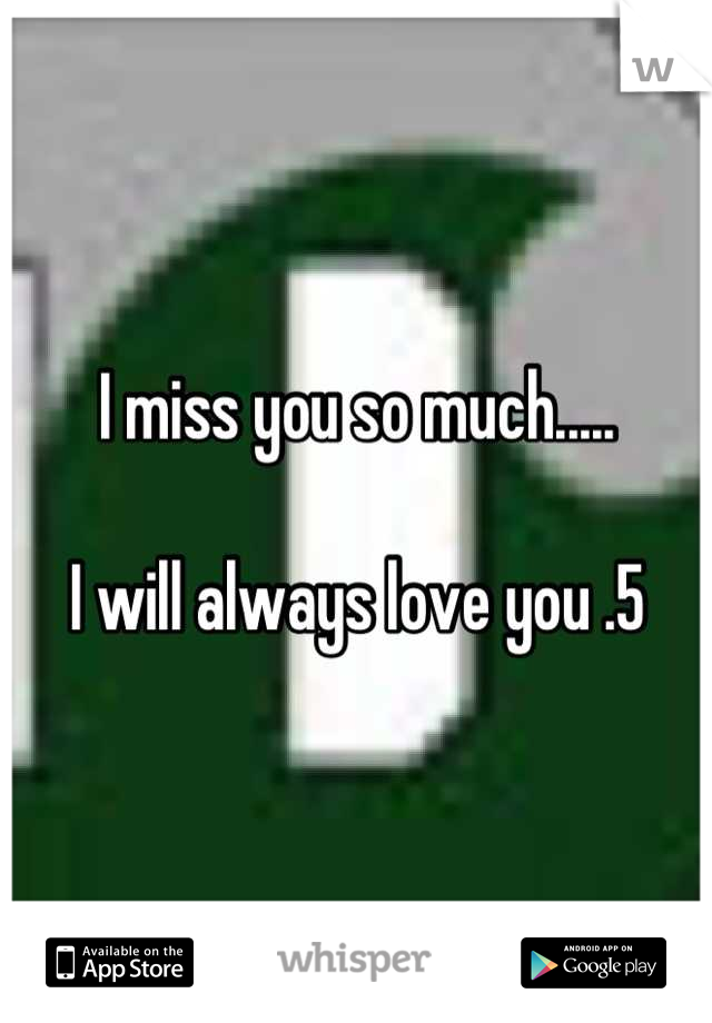 I miss you so much.....

I will always love you .5
