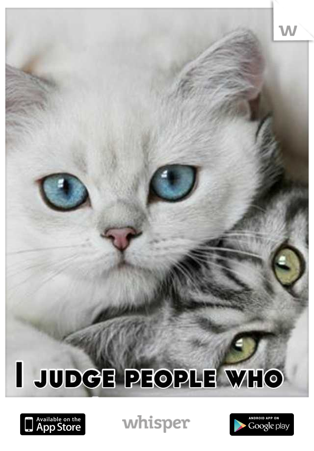 I judge people who don't like cats. 