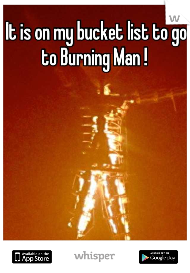 It is on my bucket list to go to Burning Man ! 