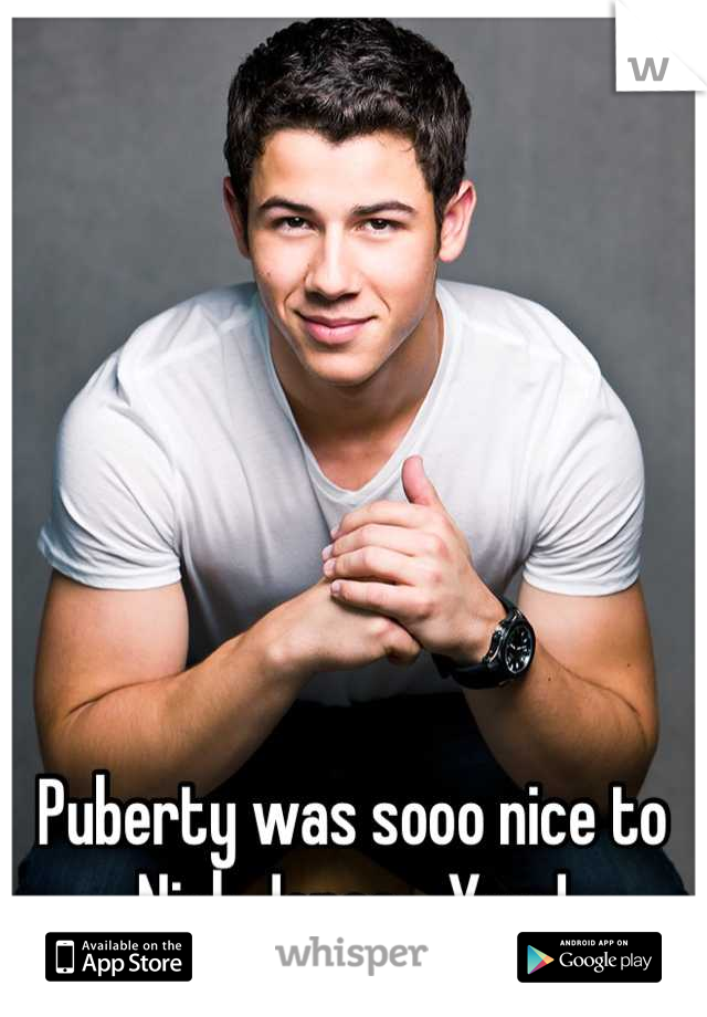 Puberty was sooo nice to Nick Jonas... Yum!