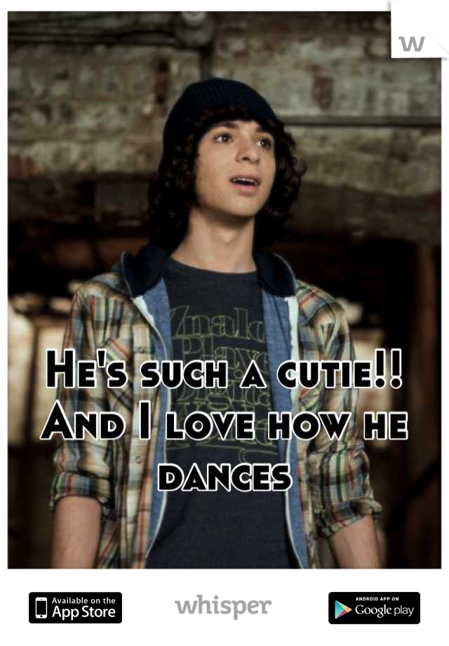He's such a cutie!! And I love how he dances
