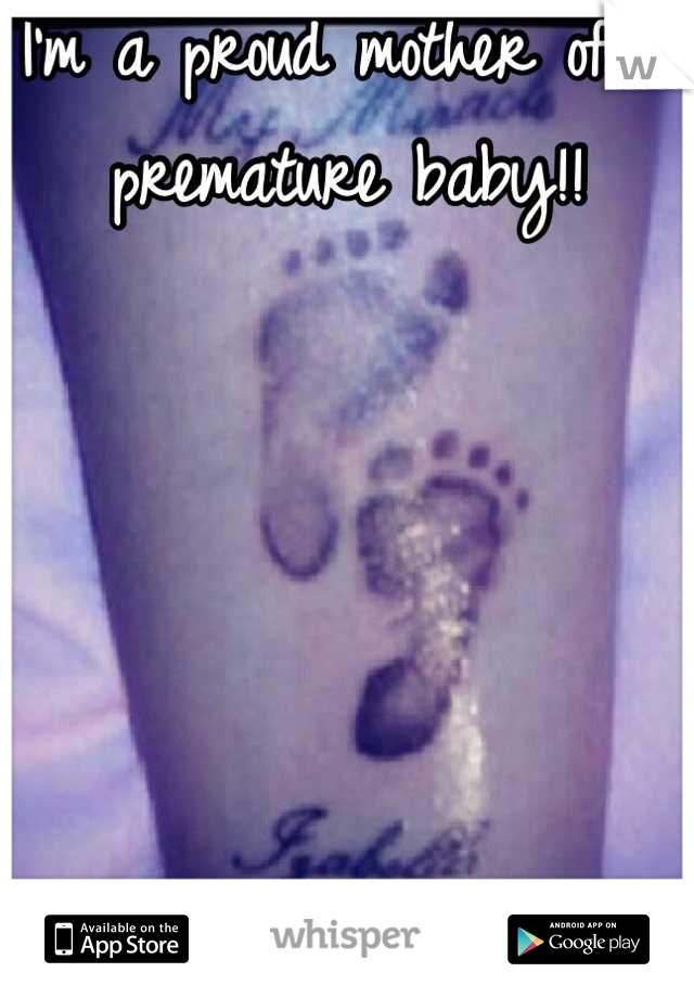 I'm a proud mother of a premature baby!!





Her actual foot print.