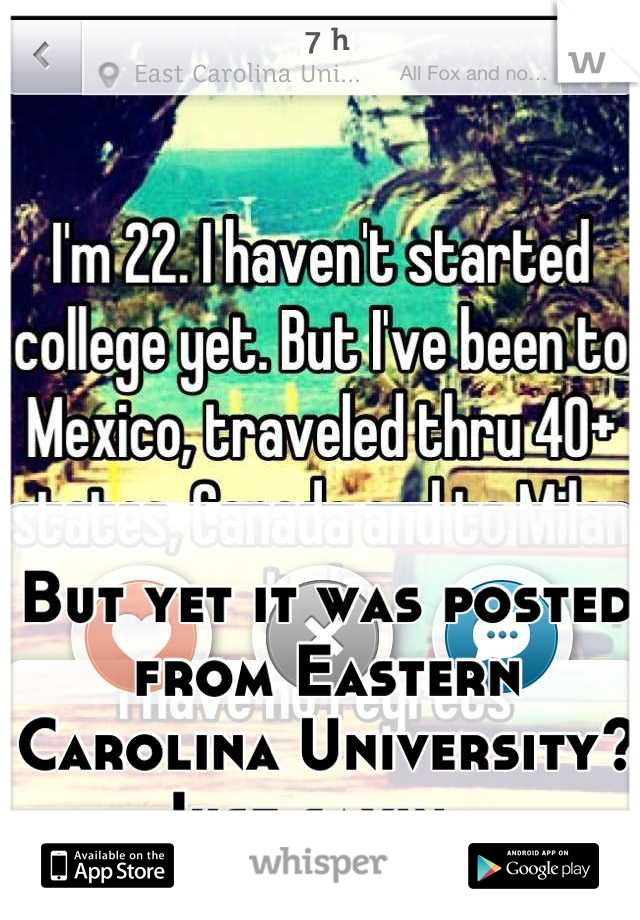 But yet it was posted from Eastern Carolina University? Just sayin...