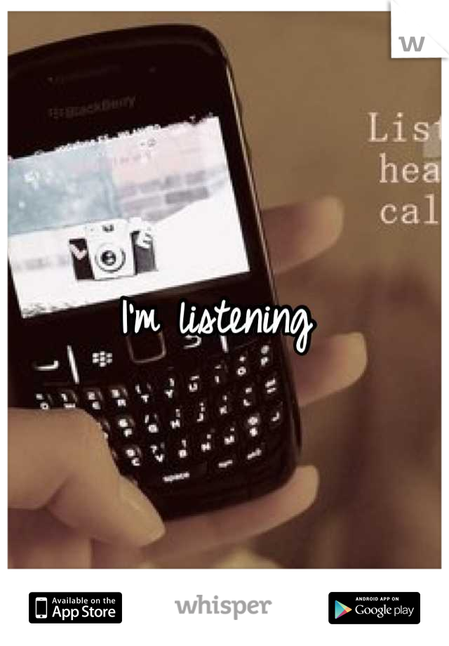I'm listening 