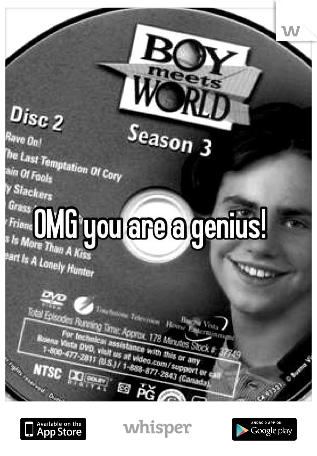 OMG you are a genius!   