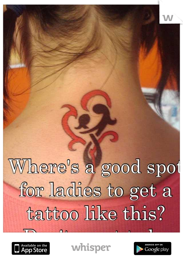 Where's a good spot for ladies to get a tattoo like this? Don't want to be tacky