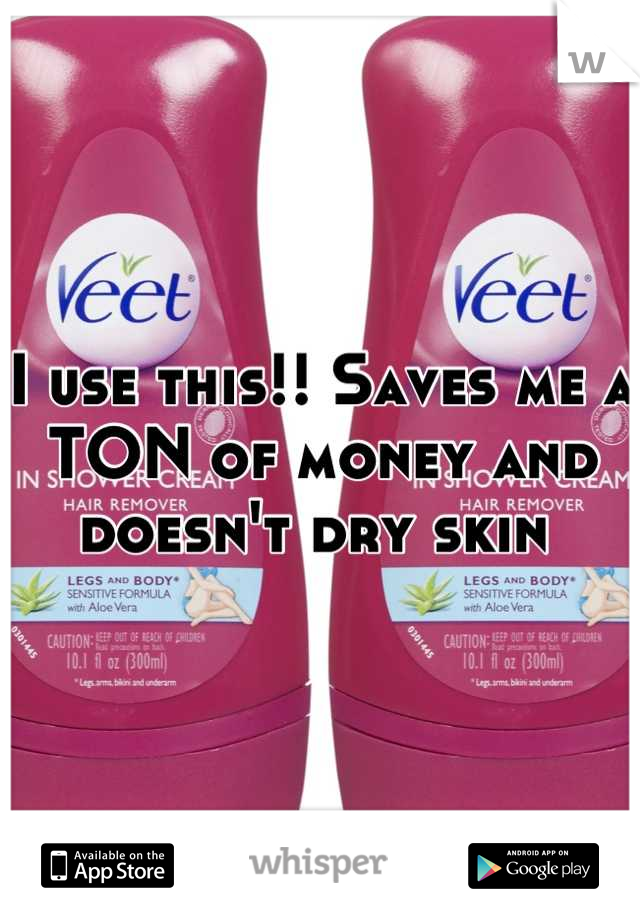 I use this!! Saves me a TON of money and doesn't dry skin 