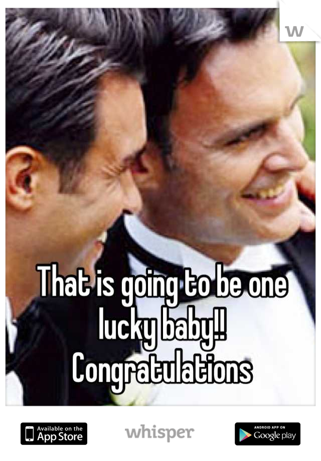 That is going to be one lucky baby!! Congratulations