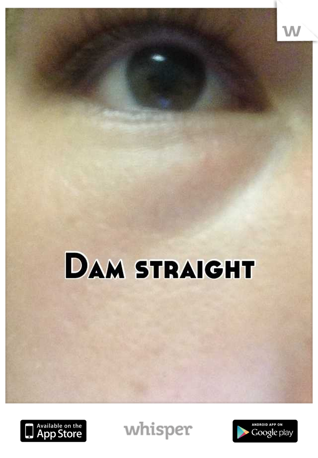 Dam straight 