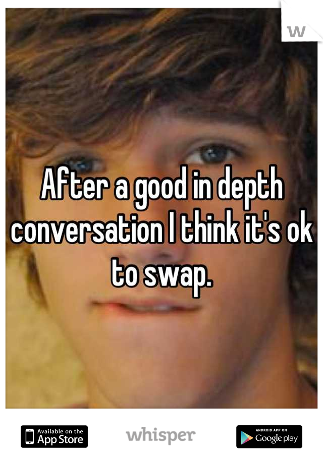 After a good in depth conversation I think it's ok to swap.